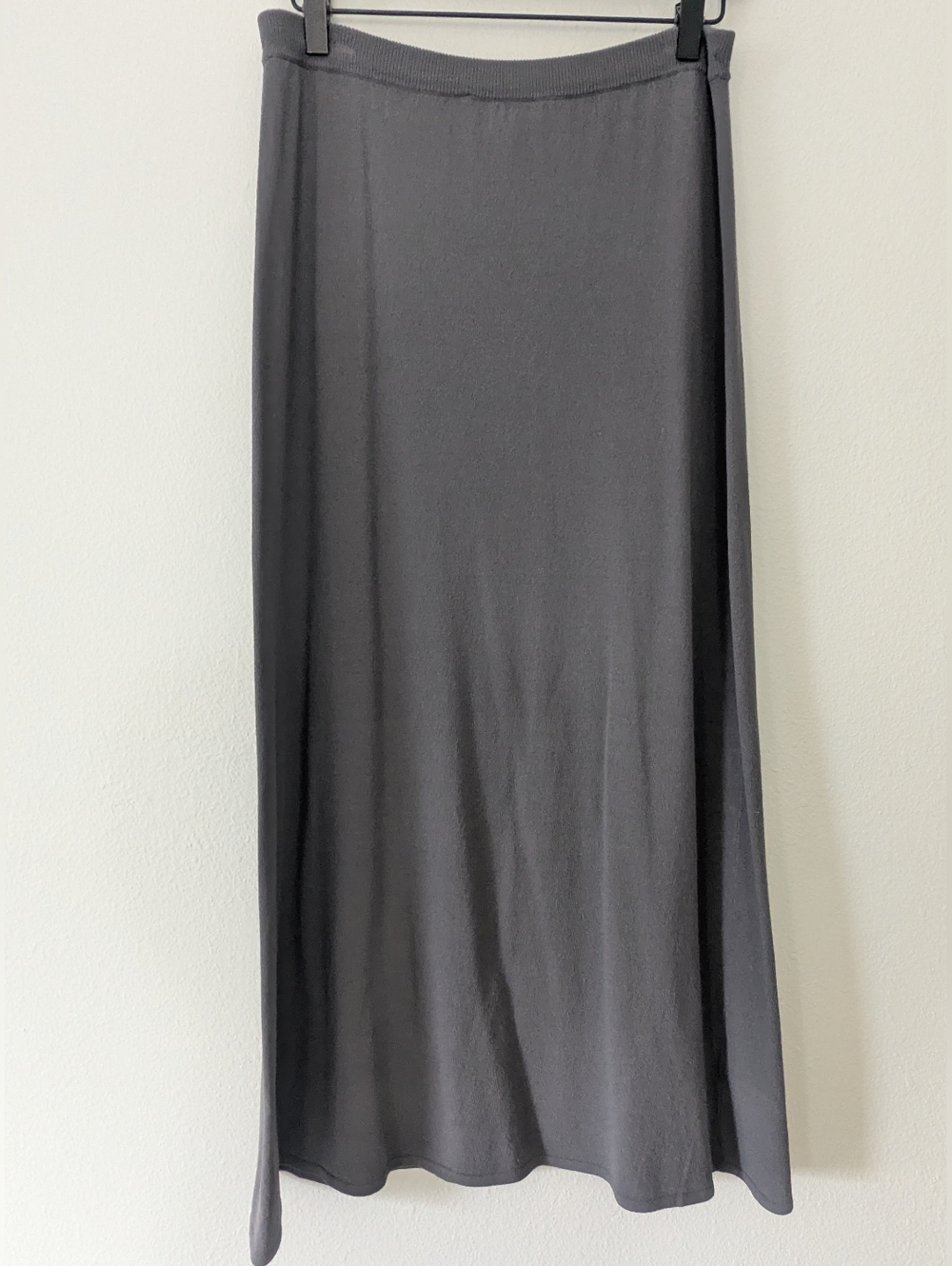 Eileen Fisher Charcoal Gray Maxi Knit Skirt